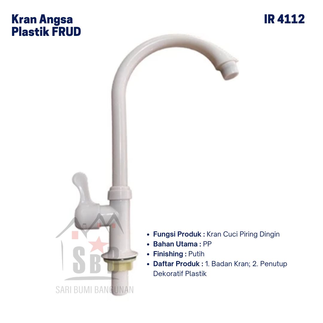 Kran Angsa Wastafel Plastik FRUD IR4112
